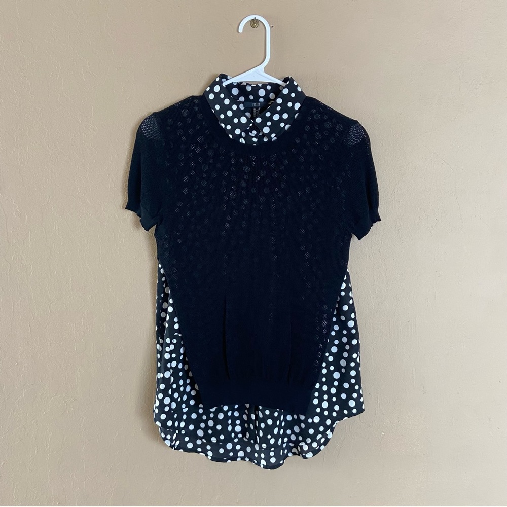 Finity Polka Dot Shirt with Built In Top